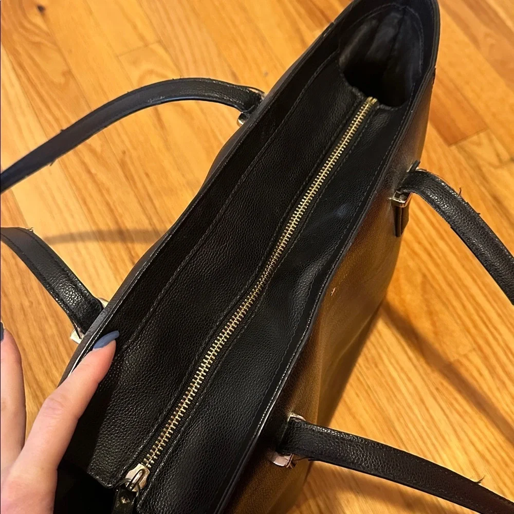 Kate Spade Classic Black Leather Tote